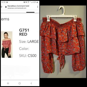 Off the Shoulder Floral Top